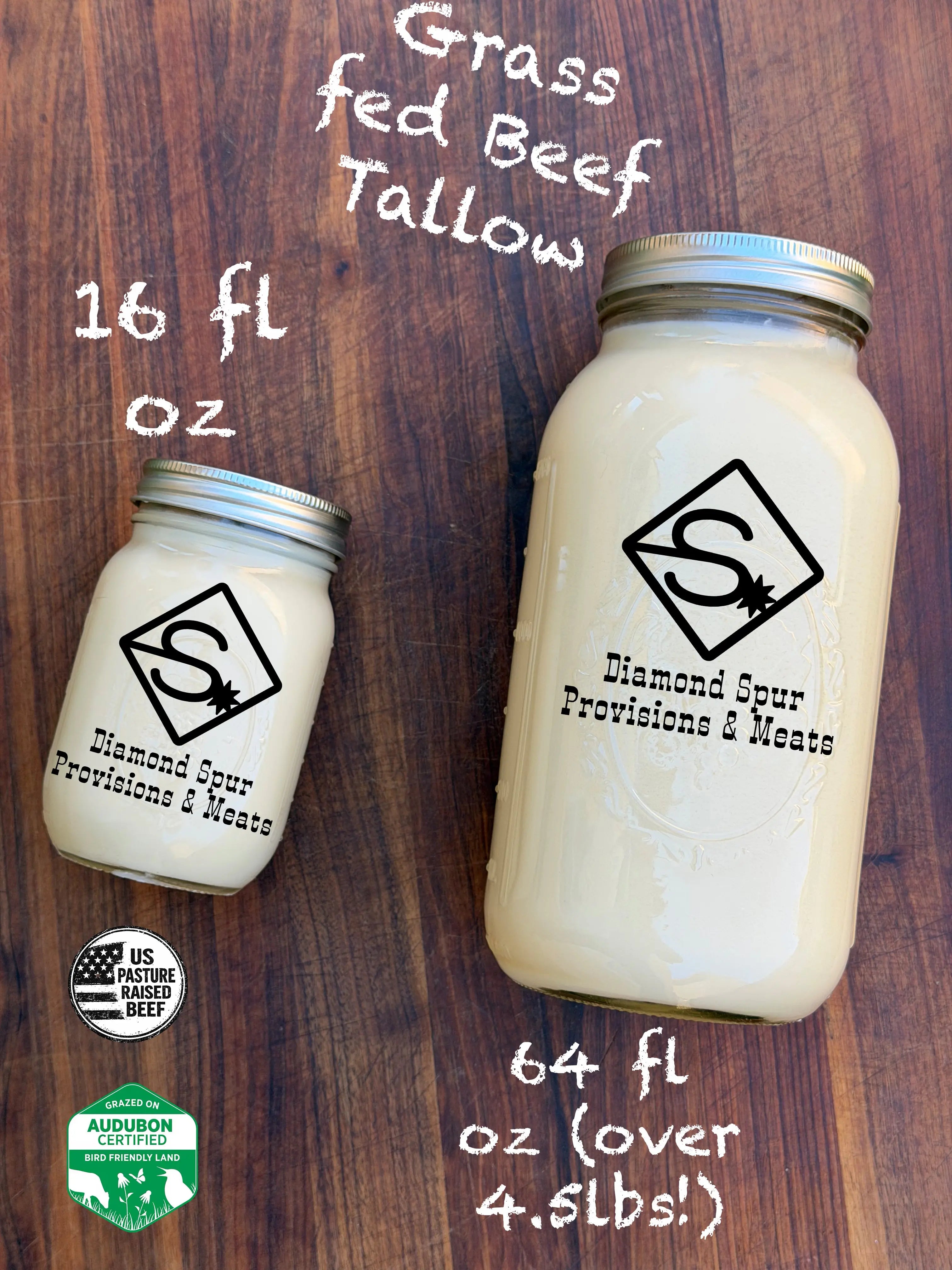 Grass Fed Beef Tallow - Diamond Spur Provisions and Meats